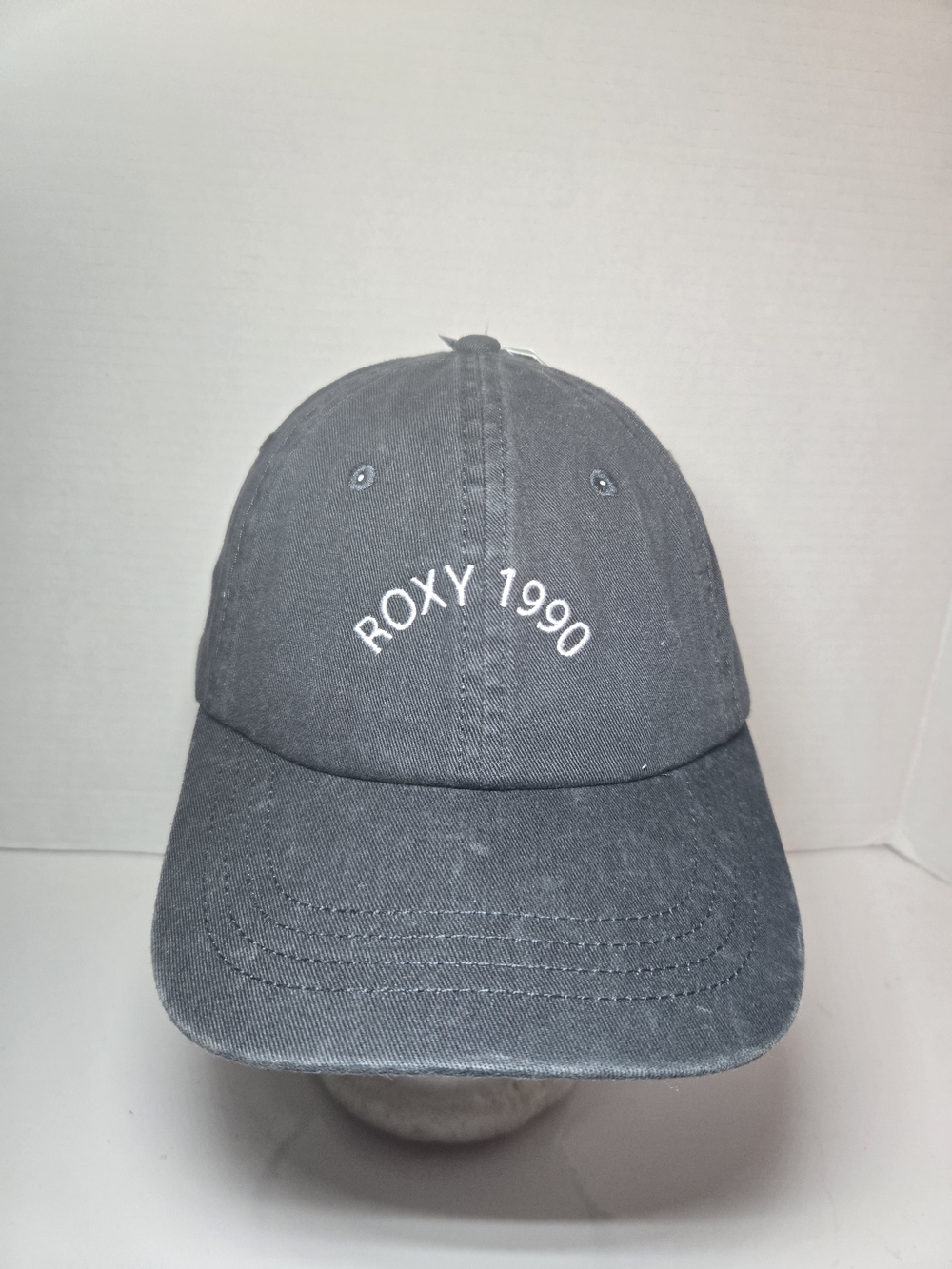 Roxy 1990 Embroidered Baseball Hat - Charcoal Gray